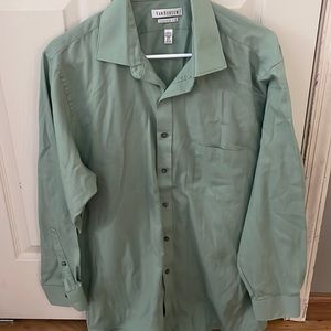 VAN HEUSEN Green Button Down Shirt 16 1/2 - 32/33